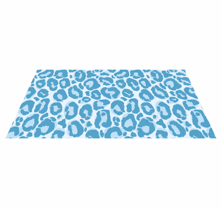 Covor vinil print animalier pete albastre de girafa - TenStickers