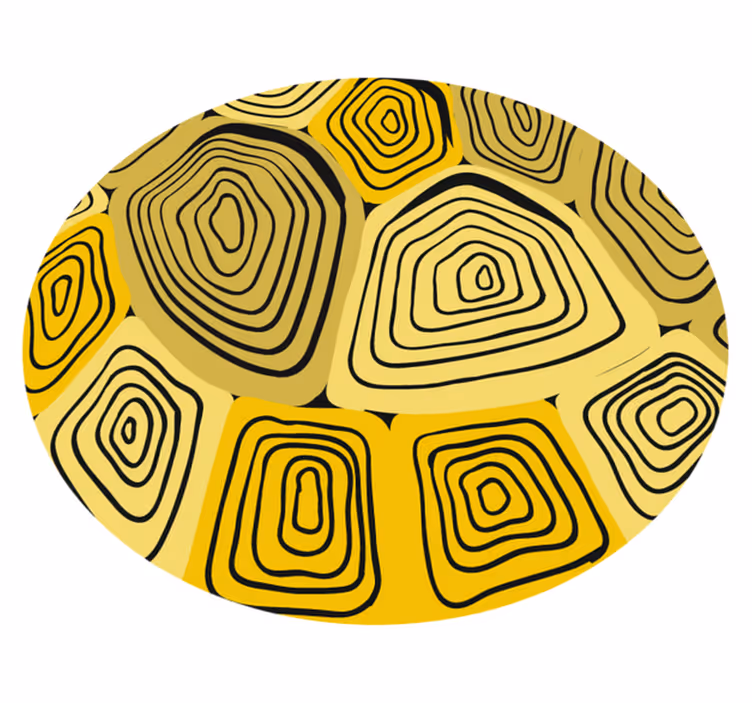 Covor de vinil geometric abstracție concentrică - TenStickers