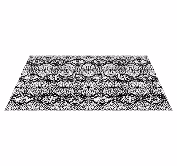 Covor vinil print animalier crăpat monocrom - TenStickers