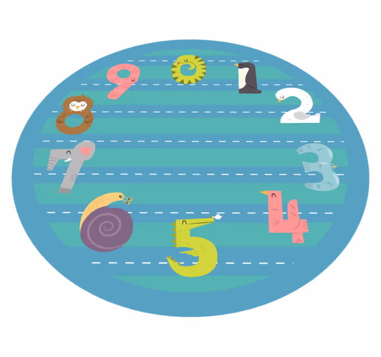 Covor de vinil pentru copii circuit circular - TenStickers