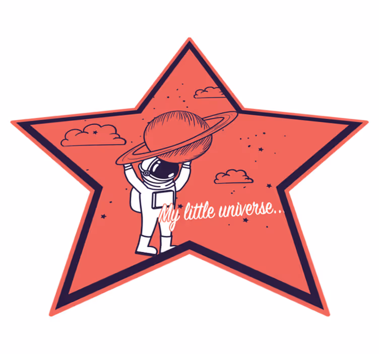 Covor de vinil pentru copii astronaut explorator stelar - TenStickers