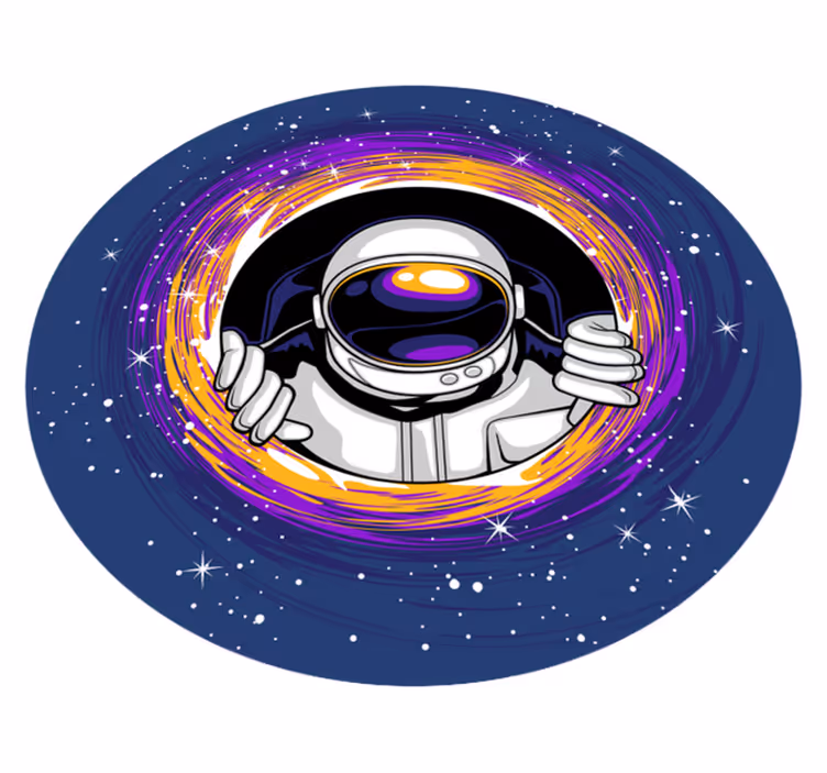 Covor de vinil astronaut în spațiu pentru copii - TenStickers