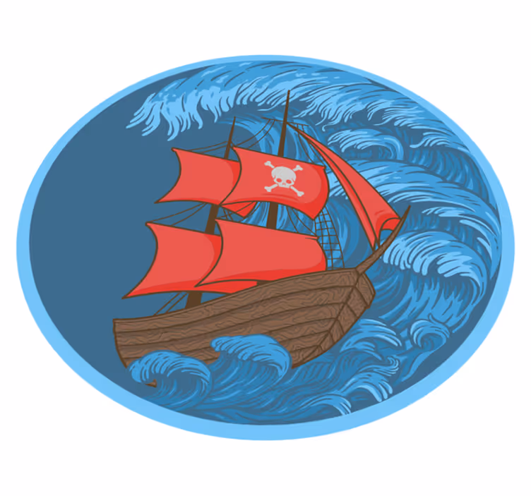 Covor de vinil jocuri timp de joacă pirat - TenStickers