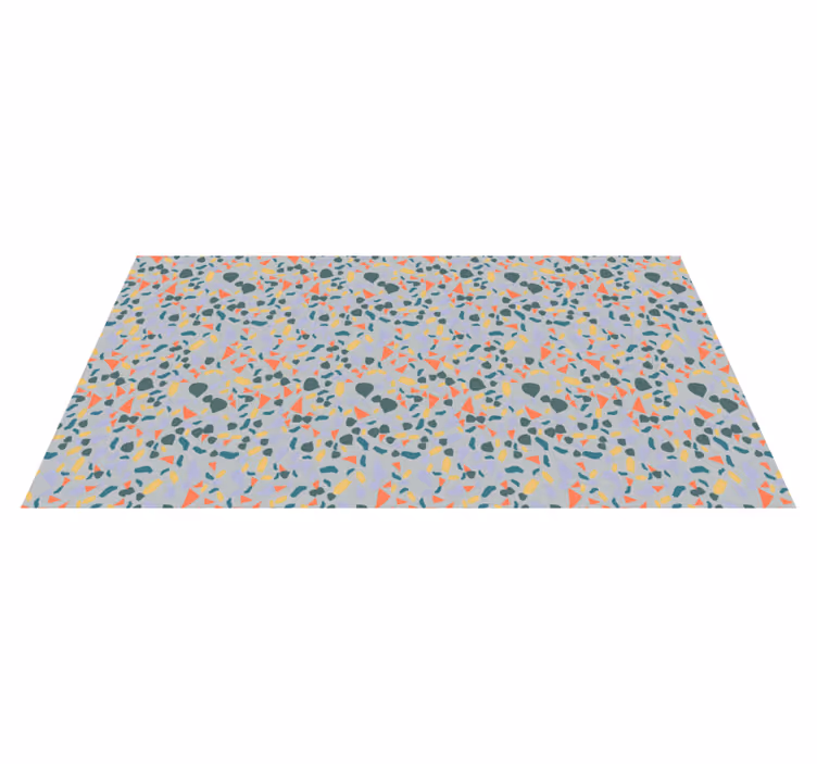 Covor de vinil marmura forme abstracte vibrante - TenStickers