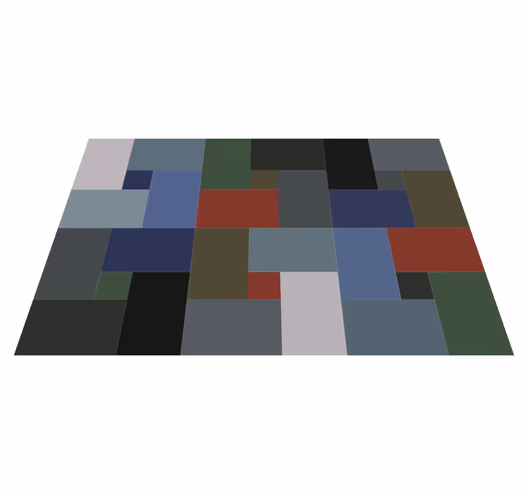 Covor de vinil geometric blocuri geometrice - TenStickers