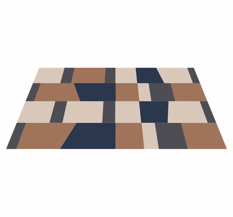 Covoare geometrice moderne de țiglă abstractă - TenStickers