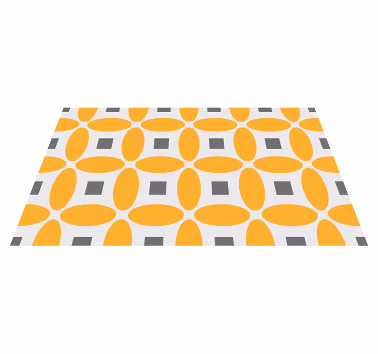 Petale portocalii covoare geometrice moderne - TenStickers
