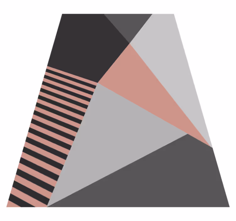 Covoare geometrice moderne roz și gri - TenStickers