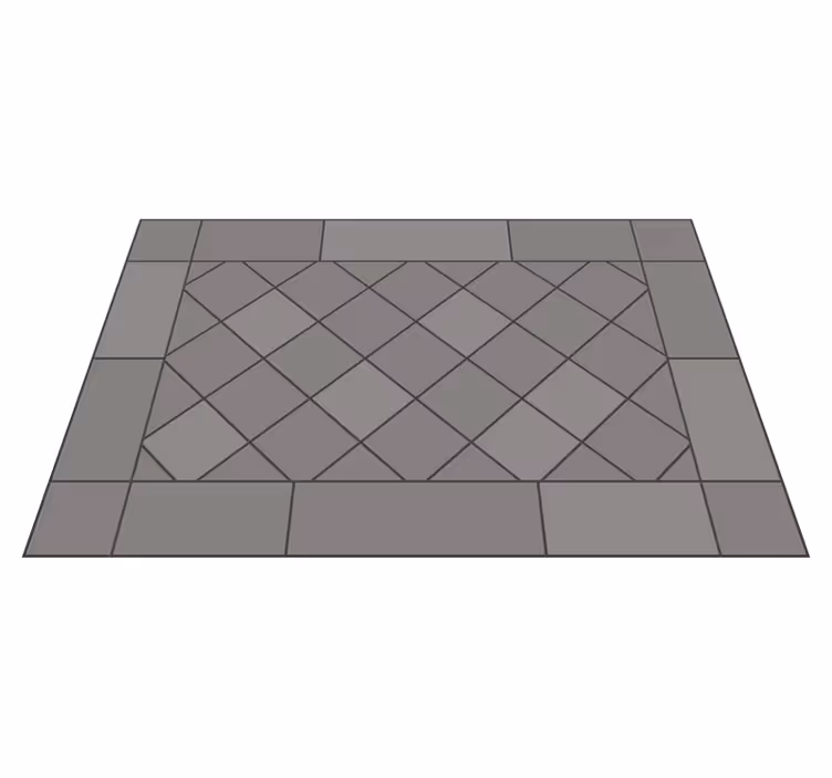 Covoare geometrice cu diamante gri - TenStickers