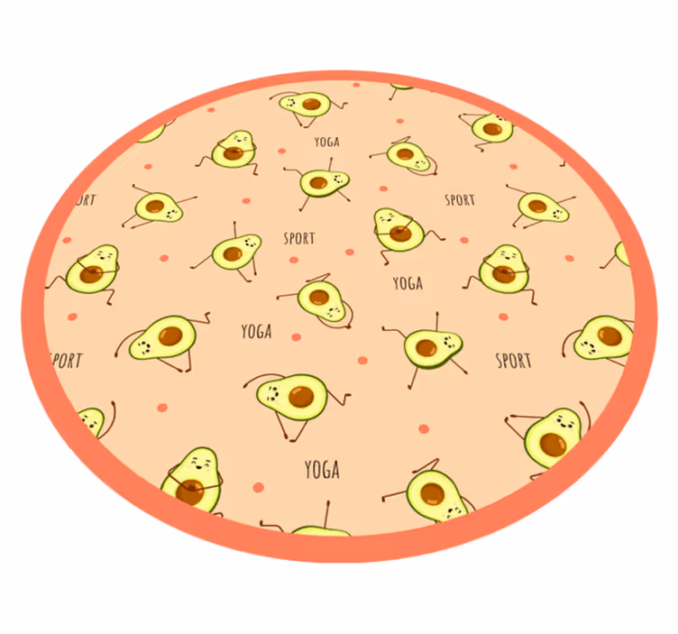 Covor de vinil pentru copii joc de activitate avocado - TenStickers