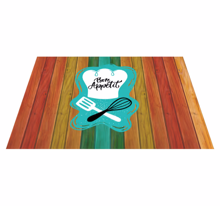 Covoare de vinil cu fraze emblema pofta buna - TenStickers