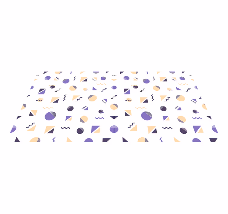 Forme geometrice colorate covoare geometrice - TenStickers