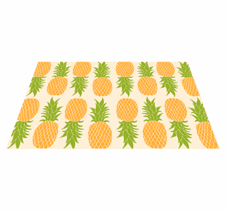 Pardoseală de bucătărie cu model ananas - TenStickers
