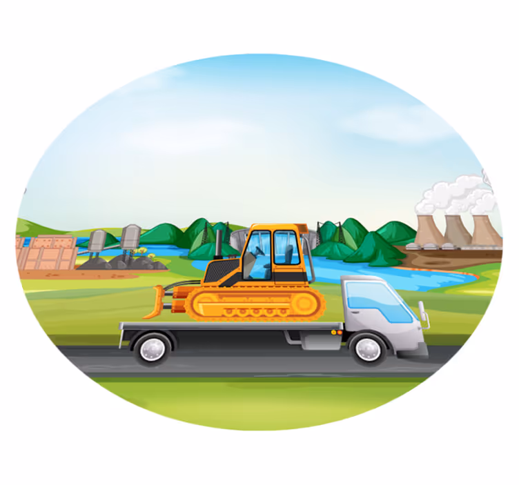 Tractoare și camioane covor rutier - TenStickers