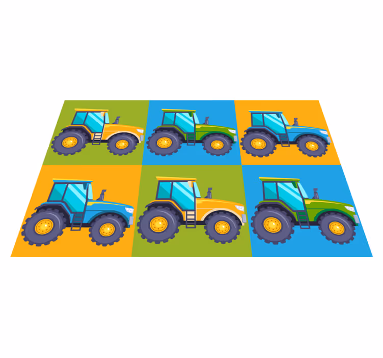 Covor de vinil pentru plăci de tractor multicolor - TenStickers
