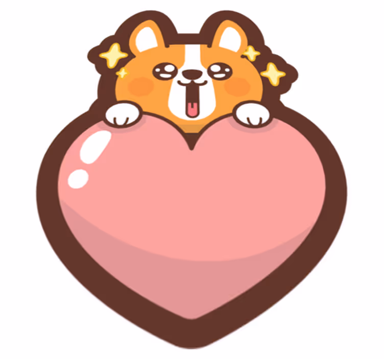 Covor de vinil pentru animale de câine anime - TenStickers