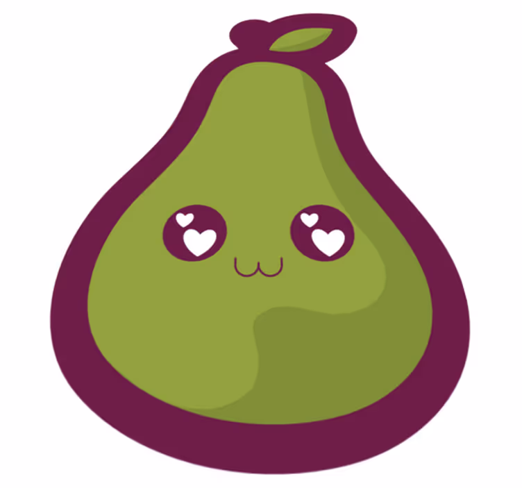 Covor de vinil pepiniere design drăguț de avocado - TenStickers