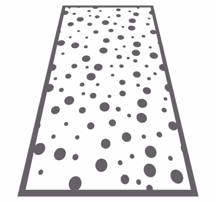 Covoare geometrice cu buline gri și albe - TenStickers