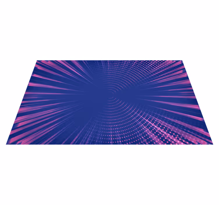 Covor de vinil geometric strălucire optică - TenStickers