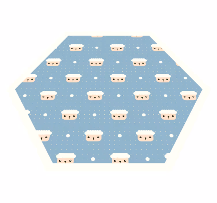 Covor pentru animale cu buline de oaie - TenStickers