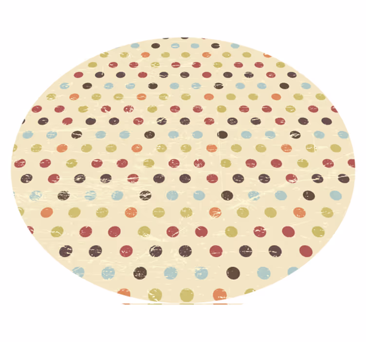 Covoare geometrice multicolore cu buline - TenStickers