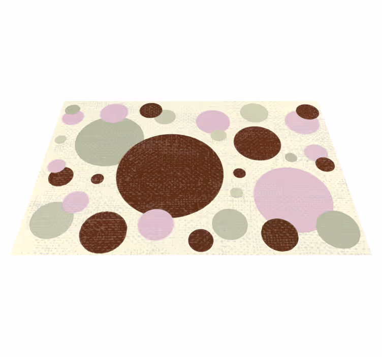 Covor de vinil geometric model de puncte circulare - TenStickers