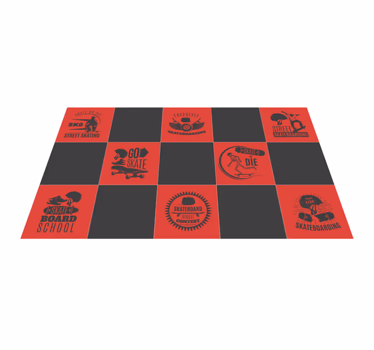 Covor de vinil jocuri tematică de skateboard - TenStickers