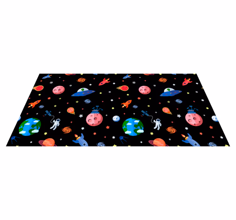 Covoare de vinete planetele și galaxia stea - TenStickers