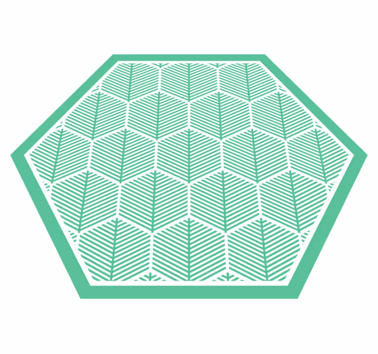 Covor vinil flori și plante geometrice botanice - TenStickers