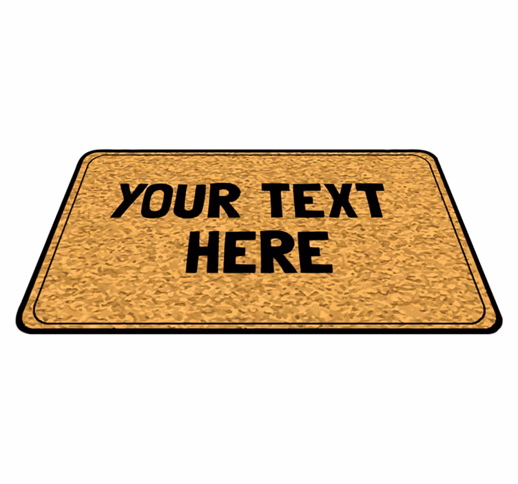 Covor de vinil cu nome introducere de text personalizabilă - TenStickers