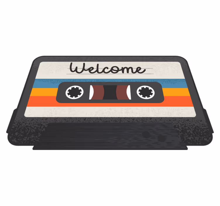 Bun venit covor personalizat mix tape - TenStickers