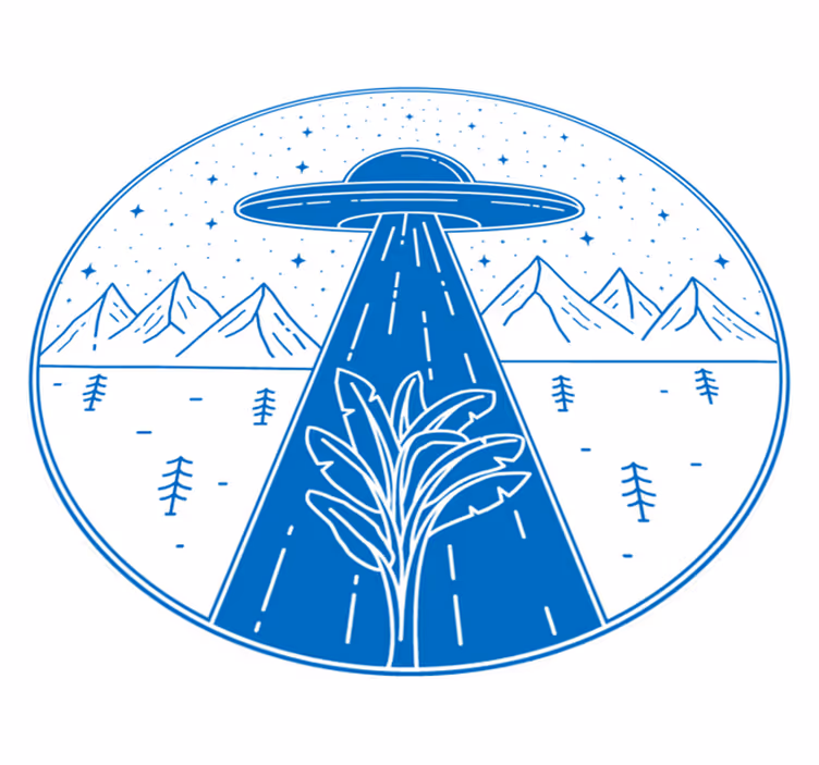 Alții covor de vinil aventura ozn - TenStickers