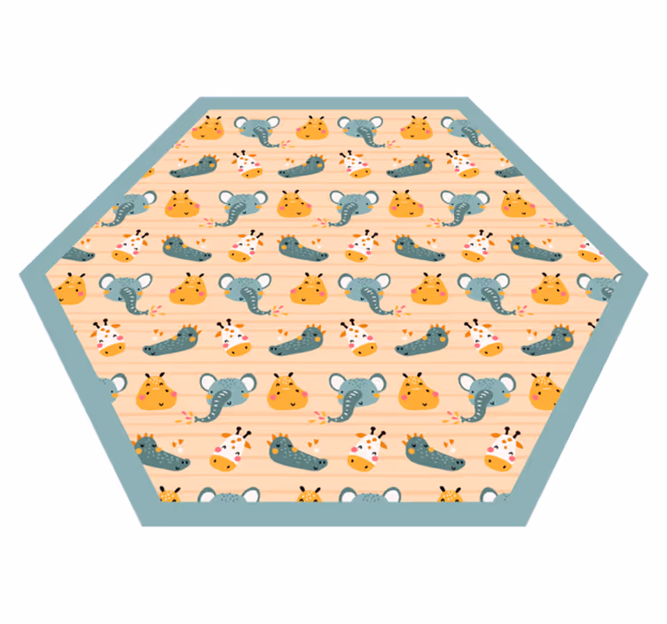 Alții covor de vinil modele de animale de safari - TenStickers