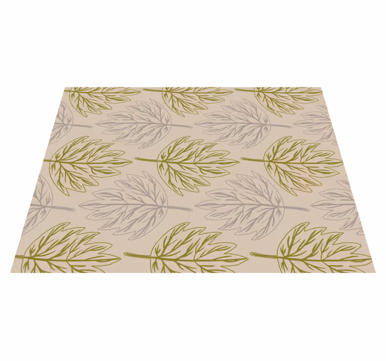 Covor vinil cu aspect de natura stil de model cu frunze - TenStickers