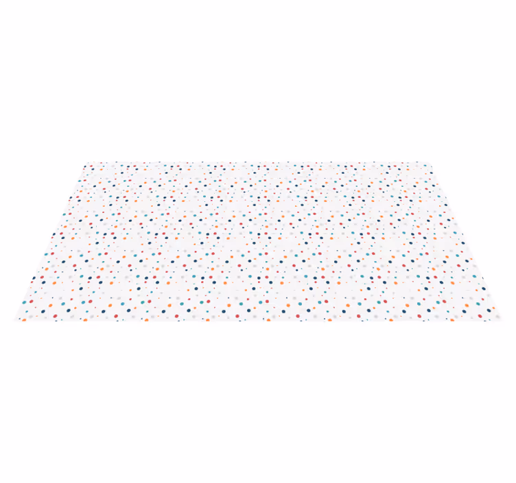 Covor colorat cu puncte nordice din vinil - TenStickers