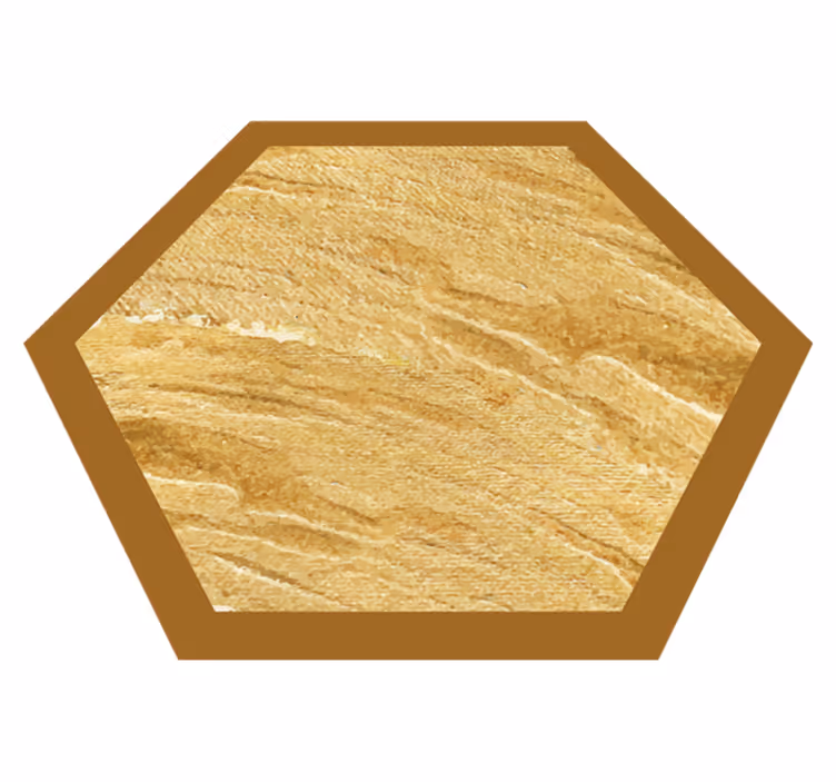 Covor vinil lemn textură hexagonală a granulelor - TenStickers