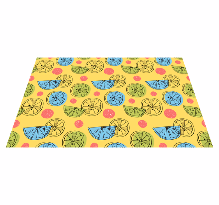 Covor de vinil pentru bucătărie modele de felii de fructe - TenStickers