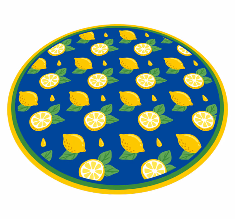 Covor de vinil pentru bucătărie design de lămâie citrică - TenStickers