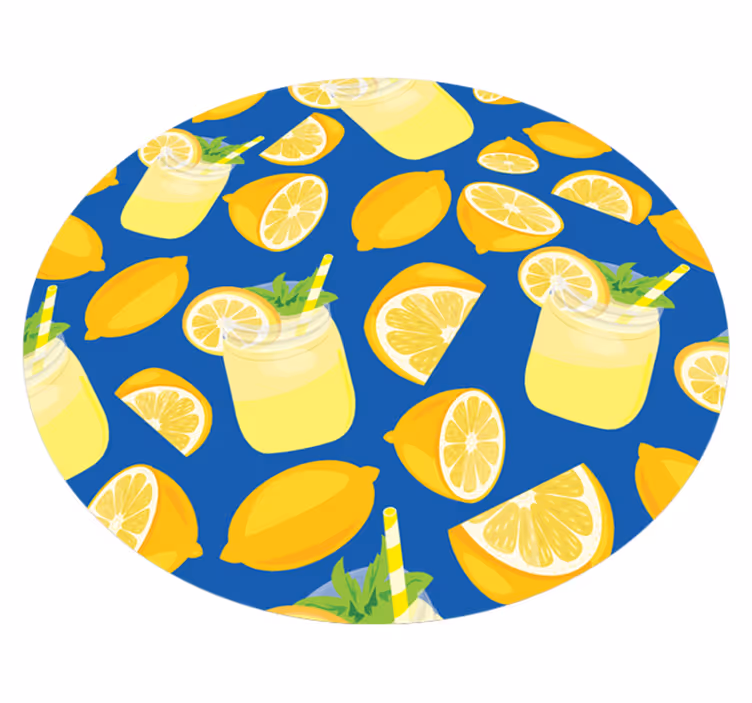 Pardoseală de bucătărie cu suc de lămâie - TenStickers