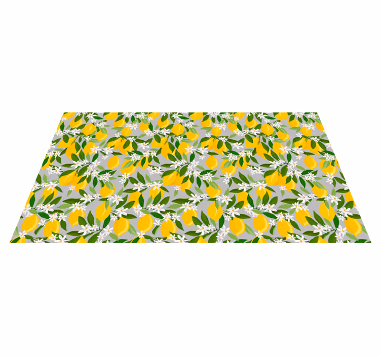 Covor floral lamaie citrice - TenStickers