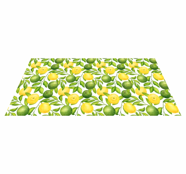 Covor floral lămâi și tei - TenStickers
