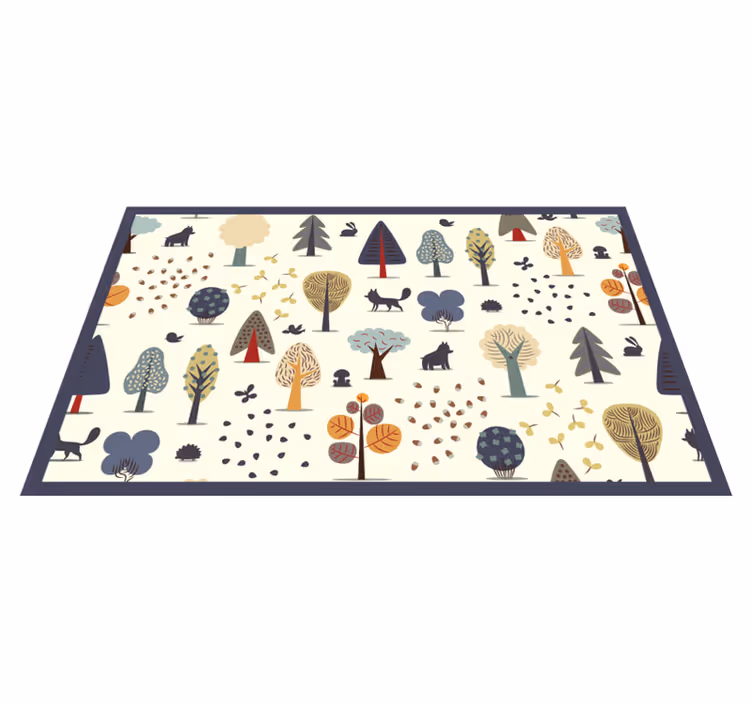 Covor elegant din vinil cu model forestier elegant - TenStickers