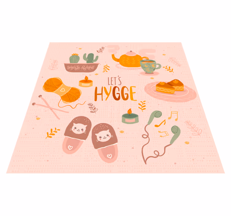 Covor de vinil adolescenți design cozy hygge - TenStickers