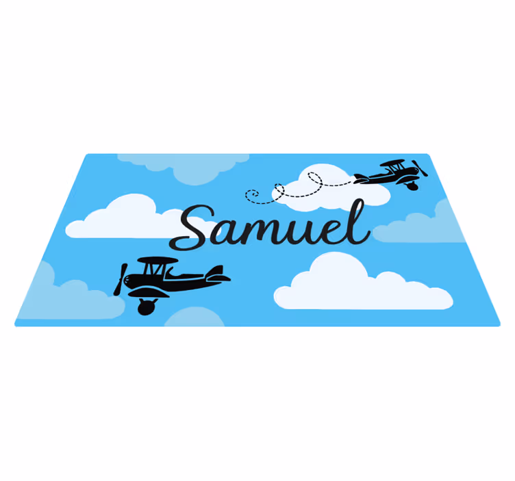 Alții covor de vinil avioane cu nume - TenStickers