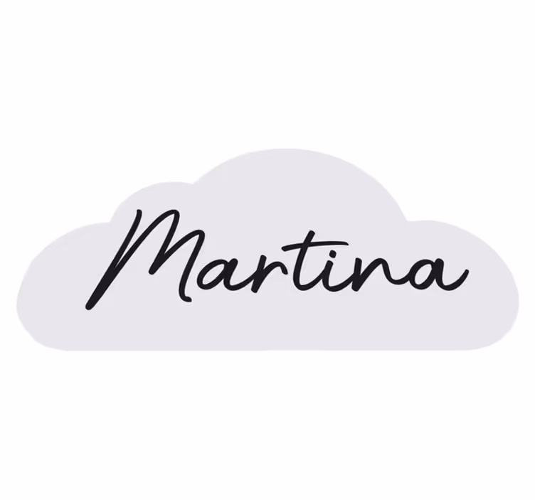 Nor gri cu nume mat personalizat - TenStickers