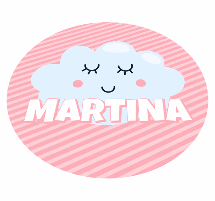Alții covor de vinil nor drăguț cu nume - TenStickers