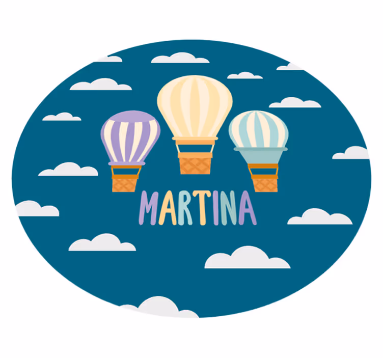 Alții covor de vinil baloane cu aer cu nume - TenStickers