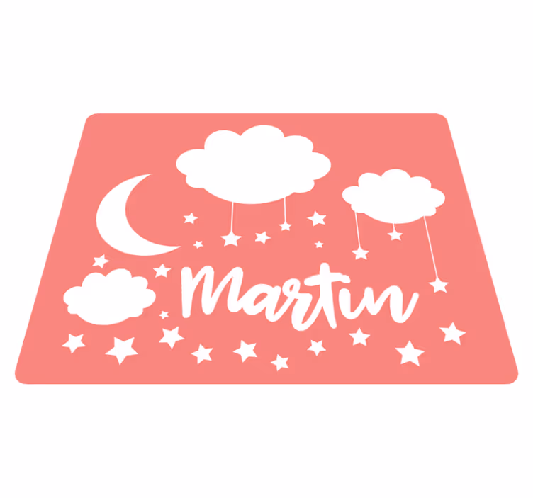 Alții covor de vinil cer dulce de noapte cu nume - TenStickers