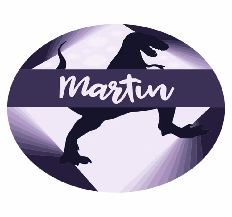 Alții covor de vinil velociraptor cu nume - TenStickers