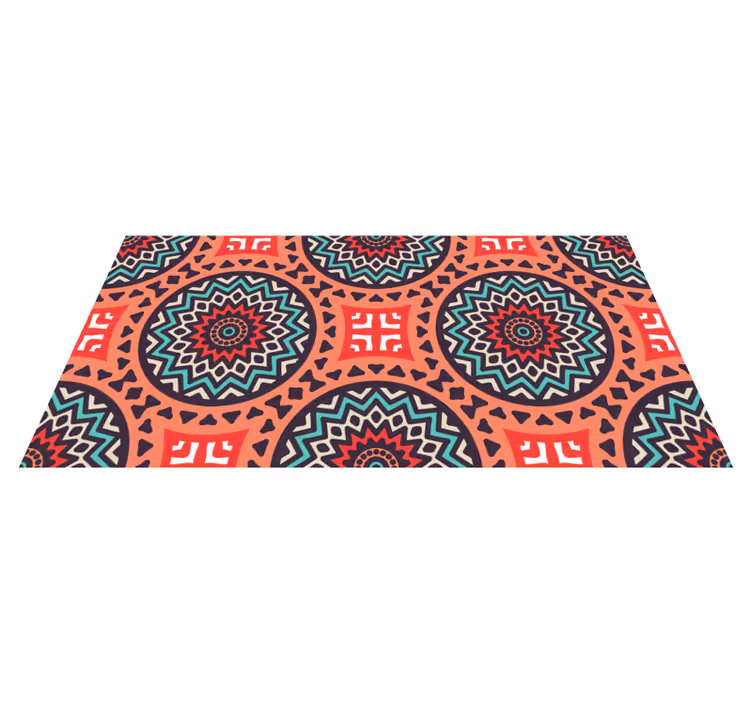 Ornamente folclorice mexicane covor de vinil de bucătărie - TenStickers